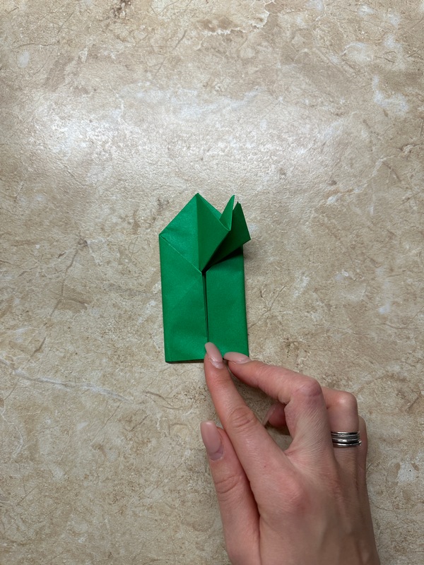 схема оригами лягушка