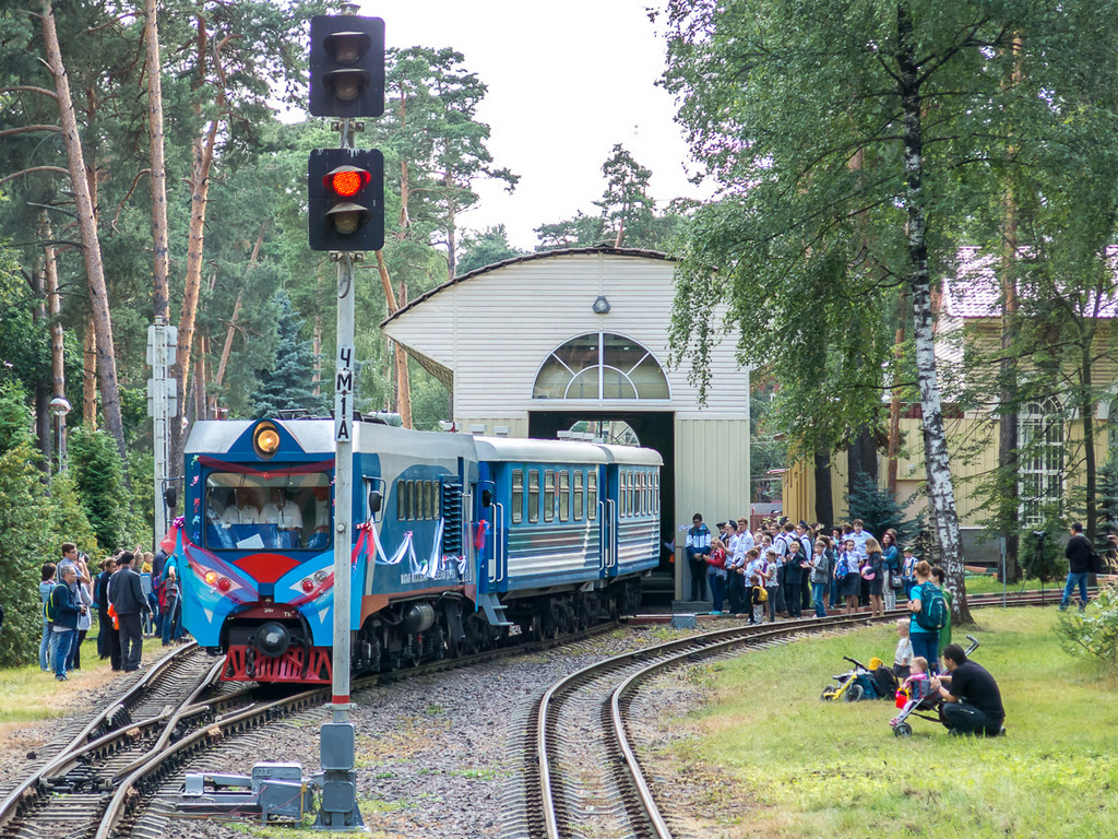 Фото детской железной дороги в Москве